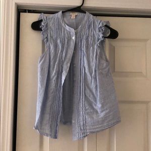 J Crew Ruffle Tank